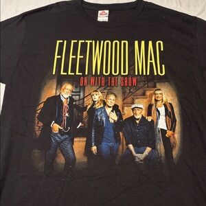 Fleetwood Mac 2014 “ On With The Show “ Tour Black T-Shirt , L , $32